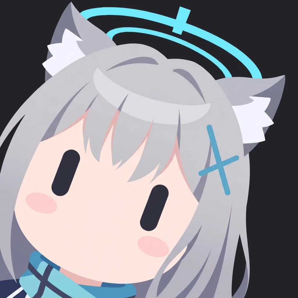 Grokbot-style chibi avatar with grey hair and a hood with ears